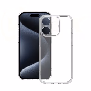Vmax akrilinis Anti-drop dėklas telefonui iPhone 16 Plus 6,7" skaidrus