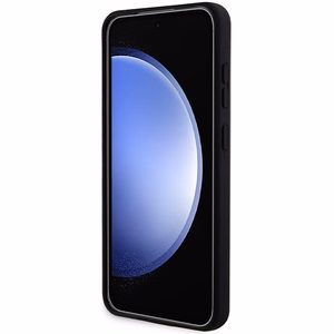 Karl Lagerfeld silikoninis Ikonik dėklas telefonui Samsung Galaxy S24 - juodas