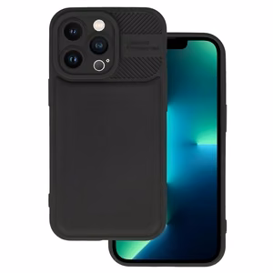 Kamerą apsaugantis TPU dėklas iPhone 13 Pro Max, juodas