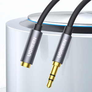 Ugreen AV118 10592 laidas 3.5 mm mini jack (kištukas) / 3.5 mm mini jack (lizdas) 1m - sidabrinis