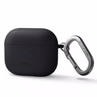 Uniq Nexo dėklas AirPods 3 + silikoniniai ausų kabliukai - pilkas