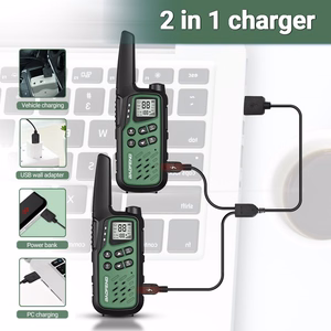 Baofeng BF-T25E racijų komplektas, 2 vnt., žalios