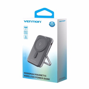 Vention 10000mAh 20W - magnetinis išorinis akumuliatorius (juodas)