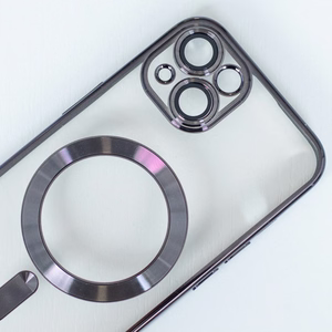 Color Chrome Magnetinis dėklas telefonui iPhone 12 6,1" juodas