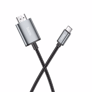 Kabelis Hoco UA27 USB-C to HDMI pilkas