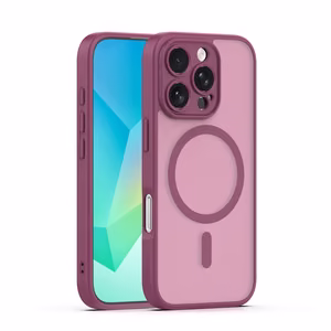 Mag Matt Чехол для iPhone 16 Pro 6,3" бордовый защита камеры