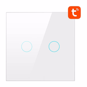 Smart Light Switch WiFi Avatto TS02-EU-W2 2 Way TUYA (baltas)