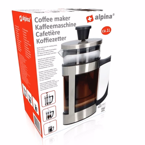Alpina prancūziškas kavos presas, 1 L, 10x23 cm