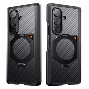 „Supcase UB Aero MagSafe“ 2 dalių dėklo ir privatumo apsauginio stiklo rinkinys, skirtas „Samsung Galaxy Z Fold 8 Ultra“ – juodas