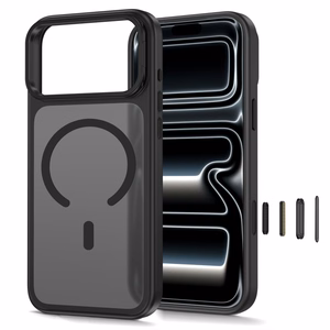 Tech-Protect MagStand MagSafe CC dėklas, skirtas iPhone 18 Pro Max / 17 Pro Max, matinis juodas