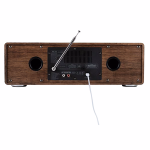 AKAI AM-100 RHAPSODY Stereo sistema 30 W RMS, Bluetooth 5.0, DAB+/FM, CD/USB, AUX, ruda juoda