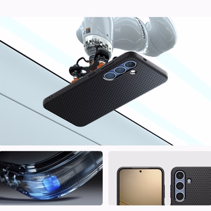 Spigen Liquid Air Dėklas telefonui Samsung Galaxy S25 - matinė juoda