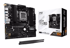 Asrock B850M Pro-A WiFi pagrindinė plokštė AMD B850 Socket AM5 micro ATX