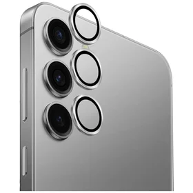 Uniq Optix aliuminio kameros lęšis Samsung Galaxy S25 - sidabrinis