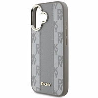 DKNY Languotas raštas magnetinis iPhone 16 dėklas - smėlinis