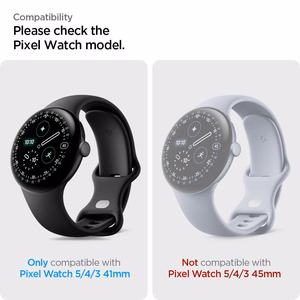 Spigen Elite Shield EZ Fit 2 vnt. hidrogelinių plėvelių rinkinys, skirtas Google Pixel Watch 41 mm