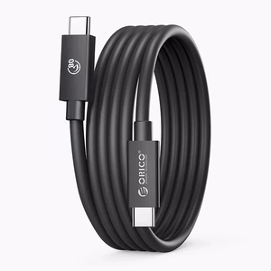 "Orico" USB4 Thunderbolt5 kabelis 80Gb/s 240W iš USB-C į USB-C 1,5 m - juodas