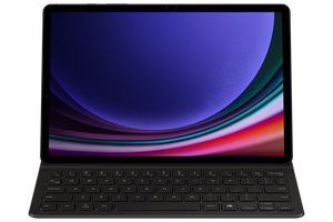 DX720UB Book Cover Keyboard Slim Samsung Galaxy Tab S9/S9 FE/S10 FE/S10 Lite, juodas