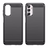 Lankstus anglies rašto dėklas Samsung Galaxy M14 telefonui Carbon Case - juodas
