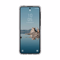 UAG Plyo Pro dėklas su magnetiniu moduliu, skirtas Samsung Galaxy Flip 5 – permatomas pilkas