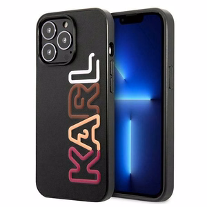 Dėklas telefonui Karl Lagerfeld Multipink Brand iPhone 13 Pro / iPhone 13 - juodas