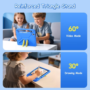 Dėklas Dux Ducis Puff Apple iPad 10.9 2022/iPad 11 2025 mėlynas