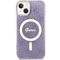 Guess GUHMP14MH4STU iPhone 14 Plus 6.7" violetinis/violetinis kietas dėklas 4G Magnetinis