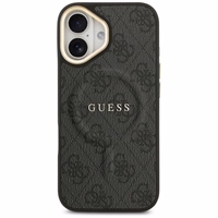 GUESS dėklas IPHONE 17 suderinamas su MagSafe GUHMP17SP4MSEGCK (PU 4G su klasikiniu) juodas