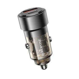 Automobilinis įkroviklis Borofone BZ20 PD20W+QC3.0 38W juodas