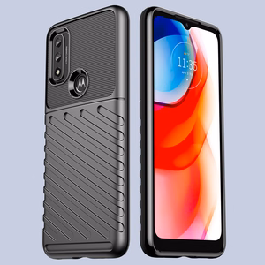 Thunder dėklas lankstus šarvuotas dangtelis Motorola Moto G Play 2022 juodas