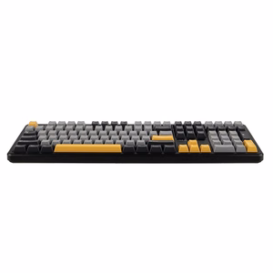 F108 Gray+Orange+Deep Gray Gasket klaviatūra su Volcano RGB jungikliais – AULA