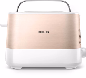 Philips Viva Collection HD2638/11 toaster 7 2 slice(s) 950 W Rose gold, White