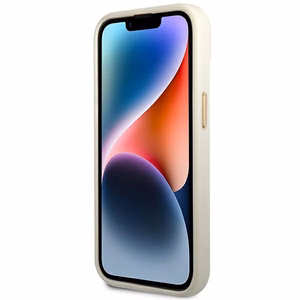 Guess GUHCP14SHGCRHS iPhone 14 6.1 "sidabrinis kietas dėklas Croco kolekcija