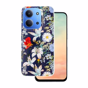 Glow Glam dėklas telefonui Xiaomi Redmi 15C 4G EU / 15C 5G EU (173.16 x 81.06 x 8.2 mm) mėlynas