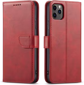 Dėklas Wallet Case Xiaomi Redmi Note 14 Pro Plus 5G raudonas