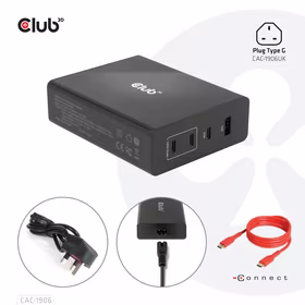 Kelioninis USB-C įkroviklis 132W GaN CAC-1906 Club3D