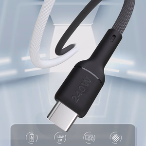 Dudao L9C Max 240W PD USB-C - USB-C kabelis 2m - juodas
