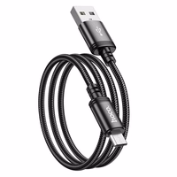 Kabelis USB A į Micro USB Hoco 2,4A 1 m X89 juodas