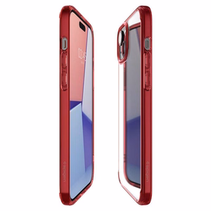 Spigen Ultra Hybrid dėklas telefonui iPhone 15 Plus - raudonas