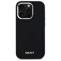 DKNY Paprastas logotipas Magnetinis dėklas telefonui iPhone 14 Pro - juodas