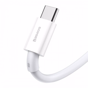 USB laidas Baseus Superior baltas Type-C 100cm (iki 66W / 6A)