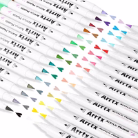 Akriliniai markeriai - flomasteriai ARRTX 30A, 30 spalvų, pastelinių atspalvių
