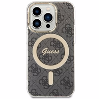 Guess 4G MagSafe dėklas telefonui iPhone 14 Pro - juodas