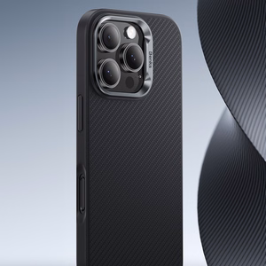 Benks Magnetinis Armor Pro Kevlar dėklas telefonui iPhone 16 Plus - metalinis rėmas 600D - juodas (m)