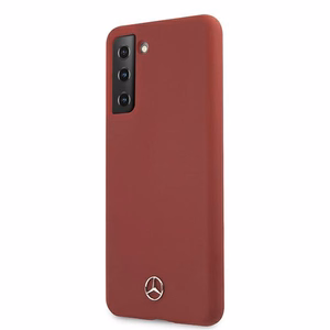 Mercedes Silicone Line чехол для Samsung Galaxy S21+ - красный