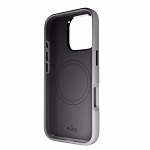 Puro Icon Mag Pro MagSafe silikono dėklas iPhone 16 Pro - tamsiai pilkas