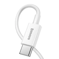 USB kabelis Baseus Superior iš Type-C į Lightning PD 20W 1.0m baltas CATLYS-A02