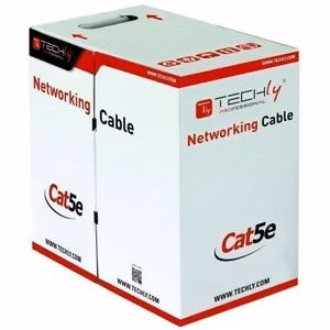 Techly ITP8-RIS-0305LO F/UTP laidas Cat.5E CCA 305 m, standus, lauko, juodas