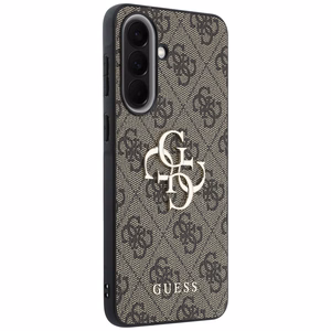 Guess dėklas Samsung Galaxy A57 (4G Big Metal Logo) rudas