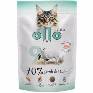 OLLO Cat No. 9 Lamb and duck - šlapias kačių maistas - 85g